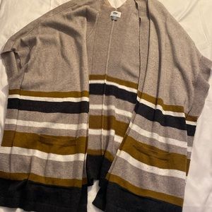 Old Navy Striped Sweater Shawl